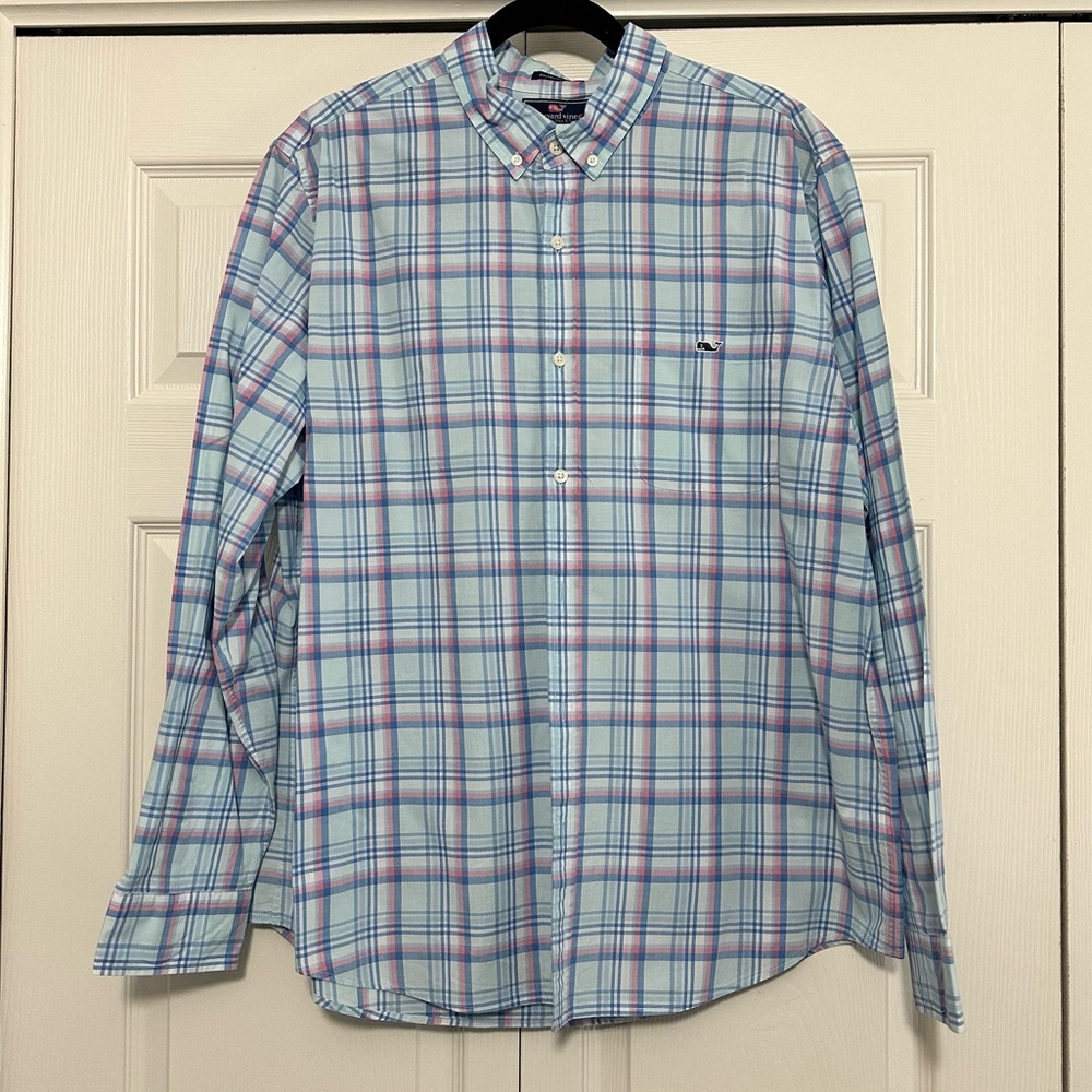 Vineyard Vines Slimfit‎ Tucker Shirt Button Down in Plaid Size XL EUC